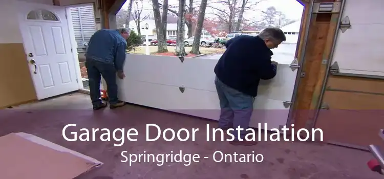 Garage Door Installation Springridge - Ontario