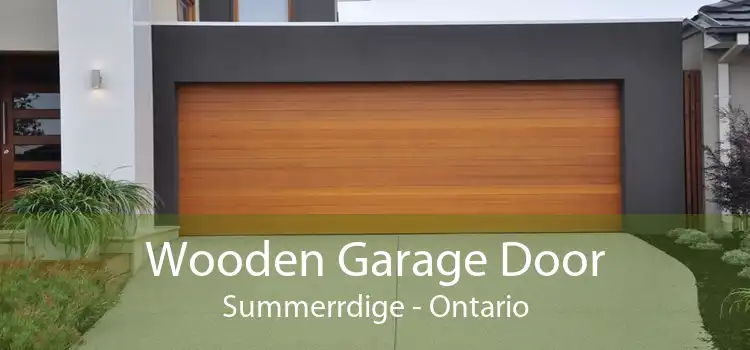 Wooden Garage Door Summerrdige - Ontario